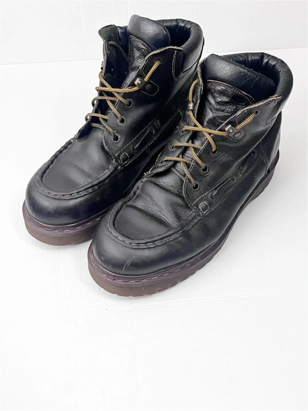 DR. MARTENS Vintage Dark Brown Leather Lace Up Boots UK 8 Men’s Size 9
